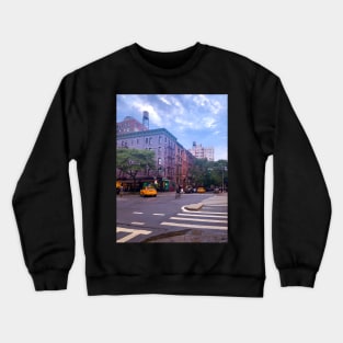 Street Yellow Cab Tank Upper West Side Manhattan NYC Crewneck Sweatshirt